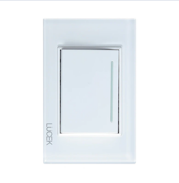 PLACA C/1 PLACA C/ APAG.SENC.3 MOD. CRISTAL BLANCO BP01-CBB