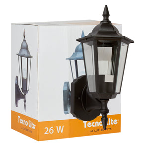 LUM FAROL PARED NEGRO 100W TECNOLITE FTL-7055/N